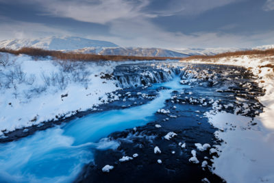 Bruarfoss en hiver.