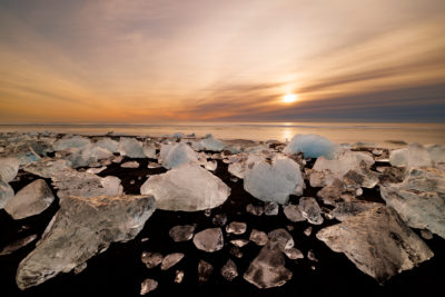 Diamond Beach au sunrise.