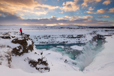 Gullfoss au sunrise.