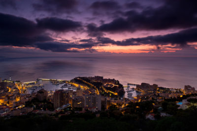 Monaco à l'aube.