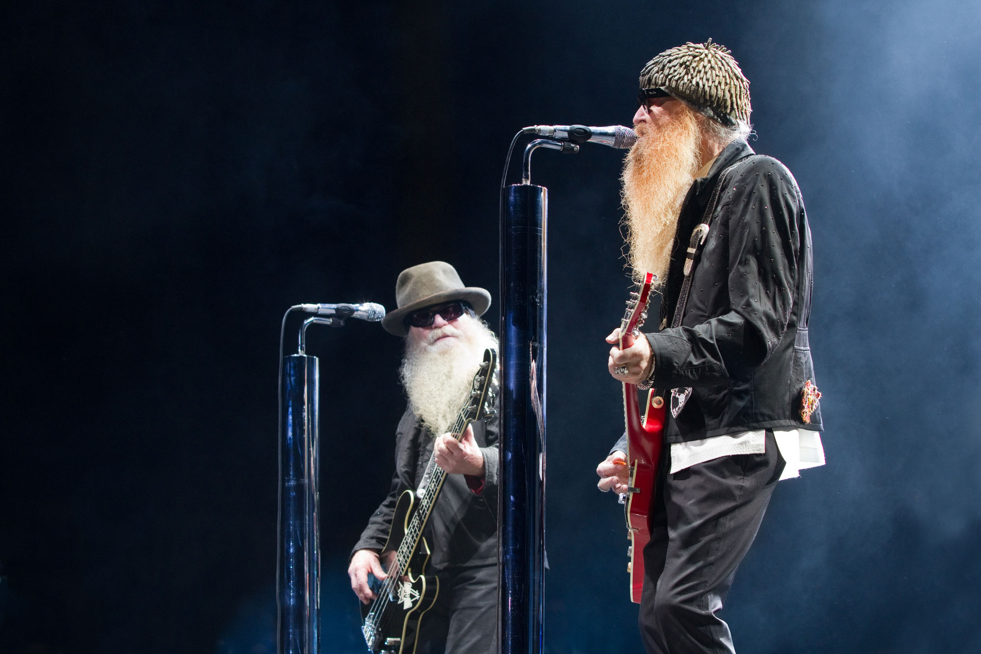 ZZ Top en concert à Monaco.