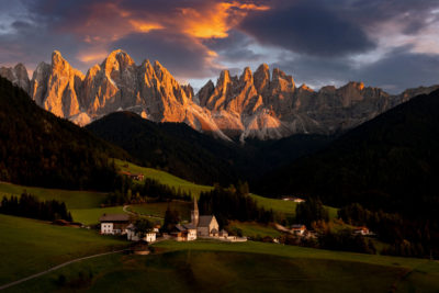 Santa Maddalena au sunset.