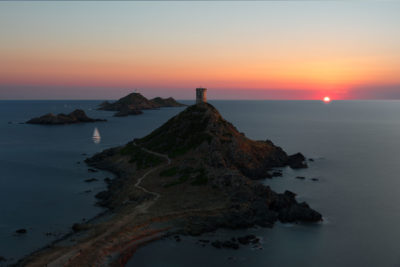 Les îles Sanguinaires en Corse.