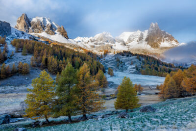 La haute vallée de la Clarée en automne.