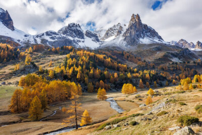 La haute vallée de la Clarée en automne.