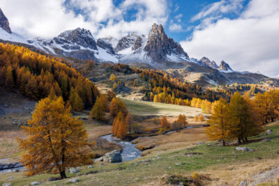 La haute vallée de la Clarée en automne.