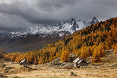 La haute vallée de la Clarée en automne.