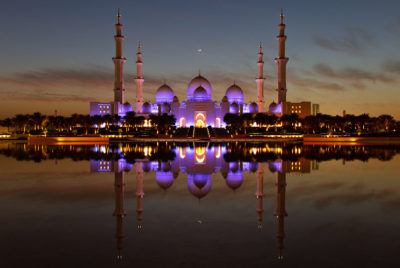 La mosquée Cheikh Zayed à Abu Dhabi.