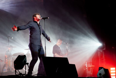 Patrick Fiori en concert à l'Espace Léo Ferré à Monaco.