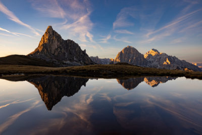 Le Ra Gusela et son reflet le soir.