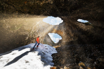 Le scialet des 4 gorges sur le plateau d'Ambel.